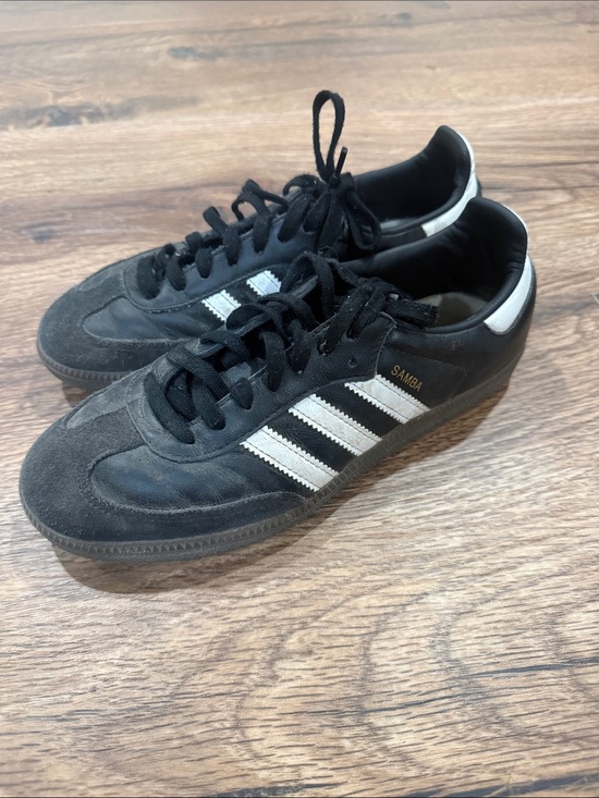 adidas Other - Adidas Samba youth Black & White Classic Leather Sneaker